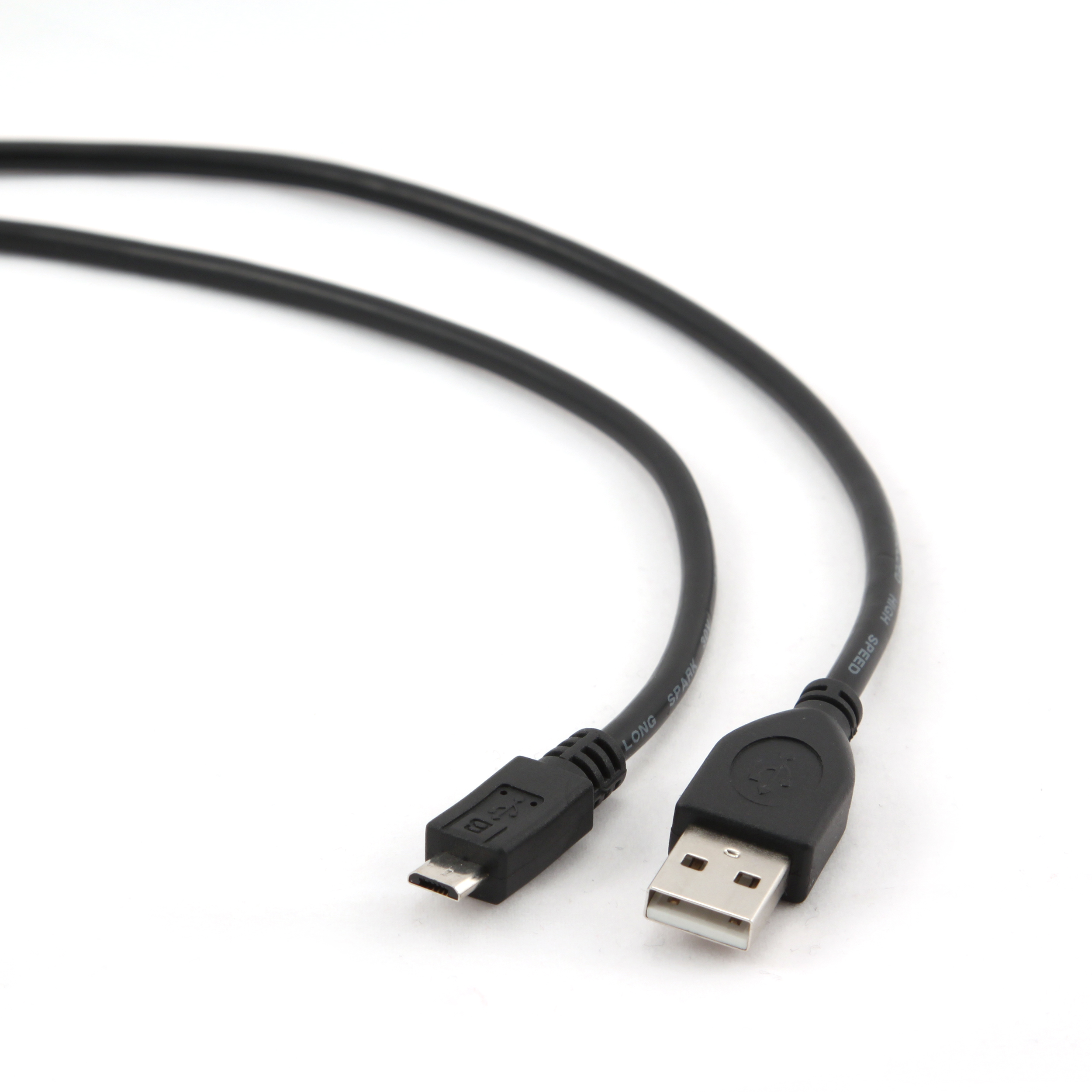 Кабель USB2.0 (M) - microUSB2.0 (M), 0.3м, Gembird/Cablexpert CCP-mUSB2-AMBM-0.3M, черный