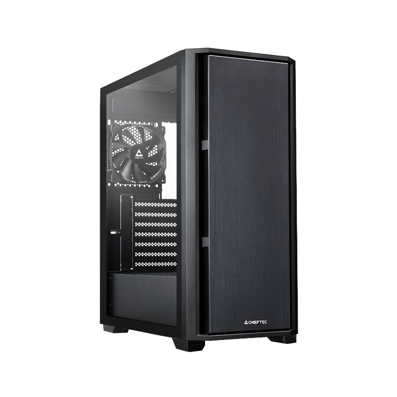 Корпус Chieftec Pro Midi TG AS-02B-TG-OP, без БП, ATX