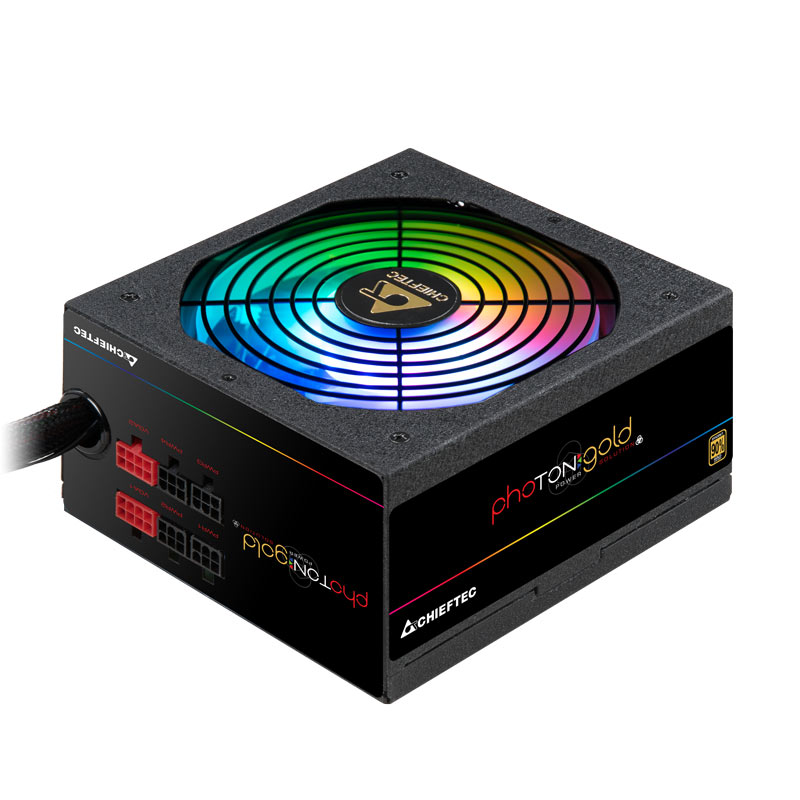Блок питания 650Вт, Chieftec GDP-650C-RGB, 90%, APFC, ATX (ТОЛЬКО В СОСТАВЕ ПЭВМ)