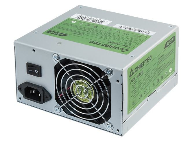Блок питания 400Вт, Chieftec PSF-400B, 80 Plus Standard, APFC, ATX (OEM)