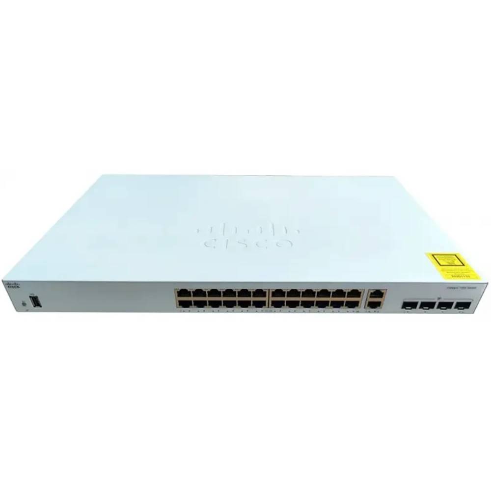 Коммутатор Cisco C1000FE-24P-4G-L, 24xLAN 100Mbps, 2xSFP 1Gbps, 2xCombo, PoE