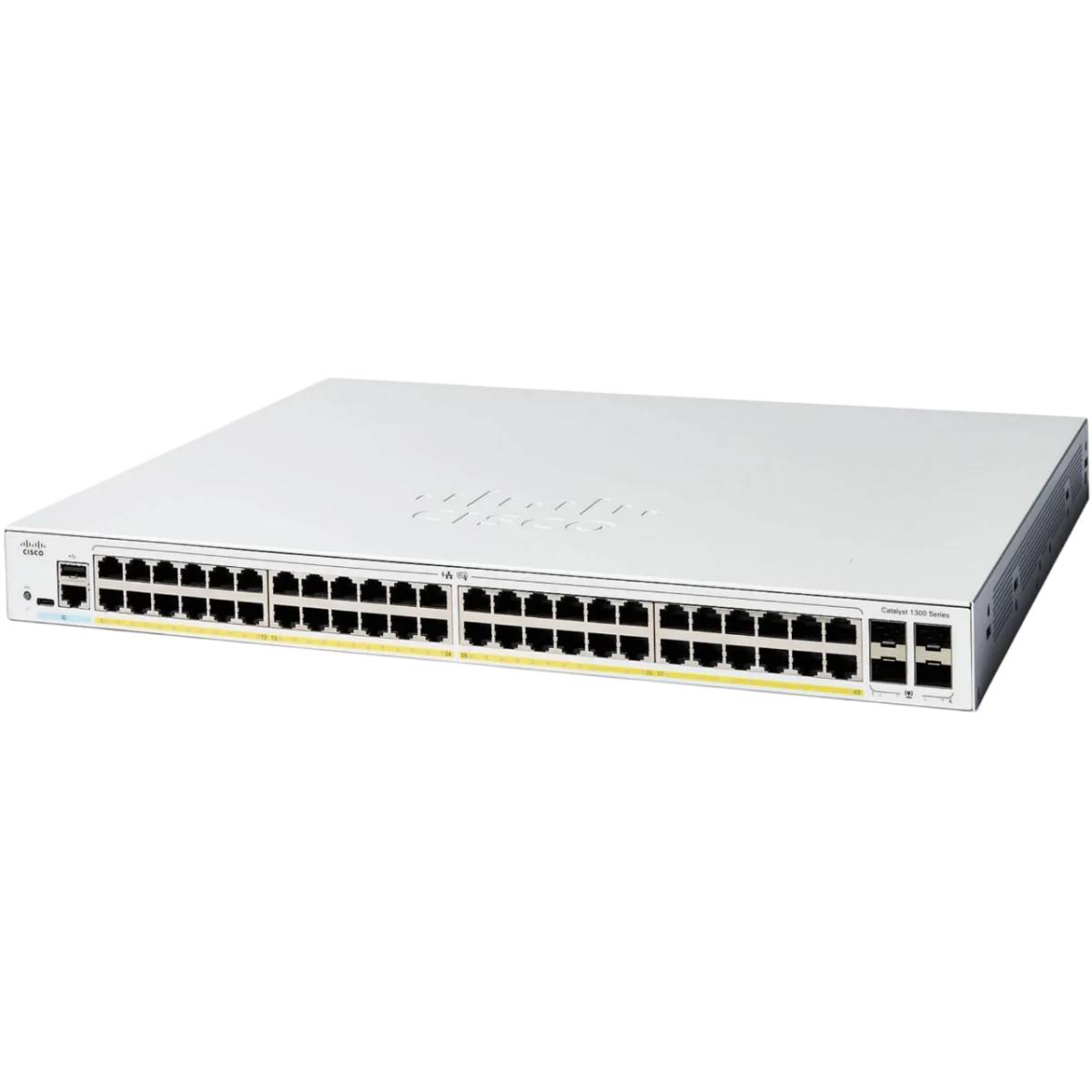 Коммутатор Cisco C1300-48P-4G, 48xLAN 1Gbps, 4xSFP 1Gbps, PoE