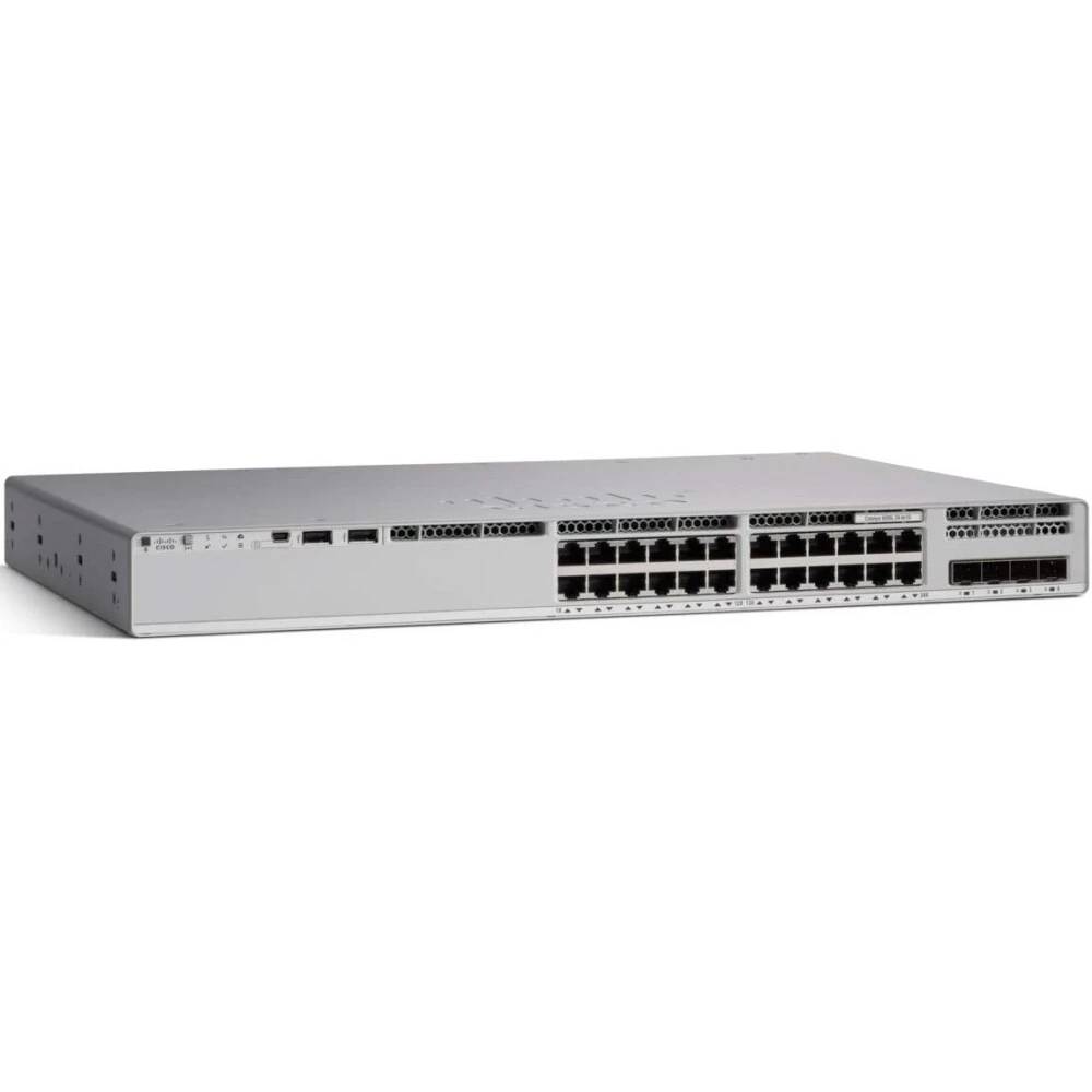 Коммутатор Cisco C9300L-24T-4G-A, 24xLAN 1Gbps, 4xSFP+