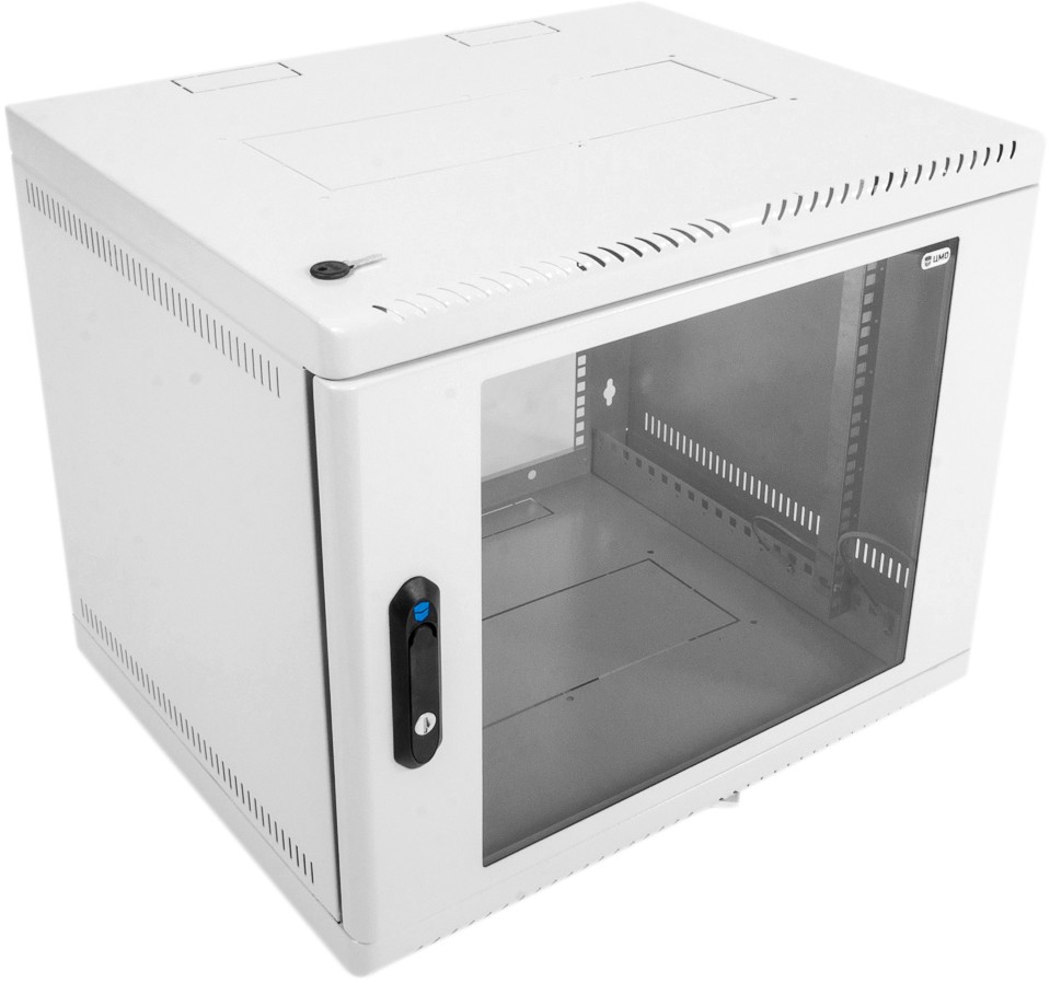 Шкаф коммутационный ЦМО (ШРН-12.650) настенный 12U 600x650мм пер.дв.стекл несъемн.бок.пан. 100кг серый 605мм 23.8кг 180град. 632мм ШРН-12.650