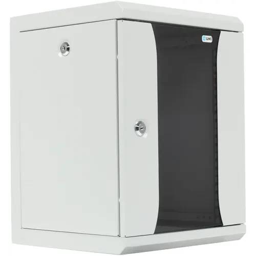 Шкаф коммутационный ЦМО (ШРН-8.255-10) настенный 8U 320x305мм пер.дв.стекл серый 255мм 8.1кг 180град. 420мм ШРН-8.255-10
