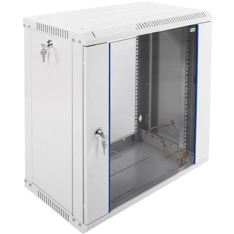 Шкаф коммутационный ЦМО ШРН-ЭКОНОМ (ШРН-Э-12.350) настенный 12U 600x350мм пер.дв.стекл 85кг серый 300мм 15.84кг 180град. 608мм IP20 металл ШРН-Э-12.350