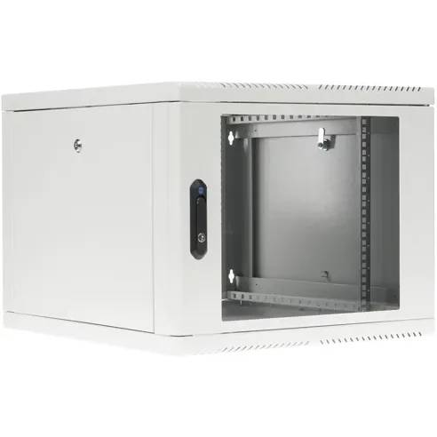 Шкаф коммутационный ЦМО (ШРН-М-9.650) настенный 9U 600x650мм пер.дв.стекл 120кг серый 581мм 22.5кг 180град. 475мм ШРН-М-9.650