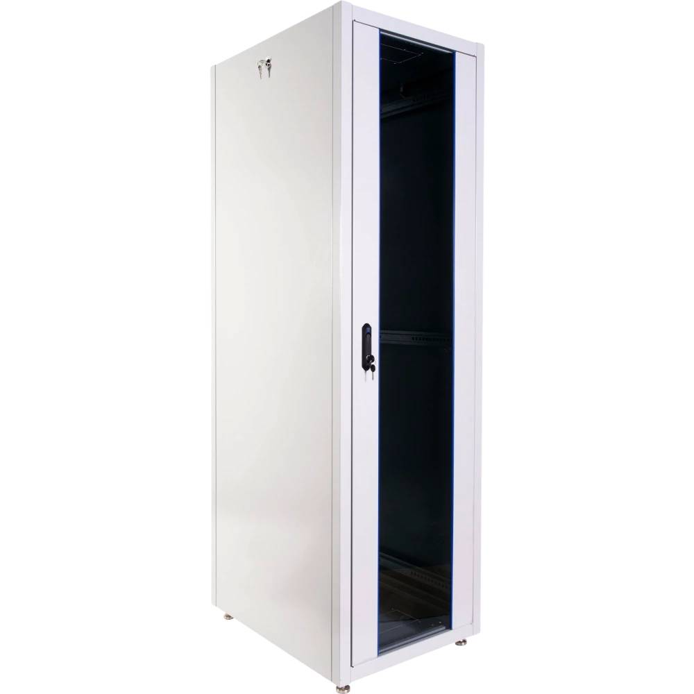 Шкаф коммутационный ЦМО (ШТК-Э-42.6.6-13АА) напольный 42U 600x600мм пер.дв.стекл металл 2 бок.пан. направл.под закл.гайки 710кг серый 515мм 77кг 180град. 1987мм IP20 сталь ШТК-Э-42.6.6-13АА