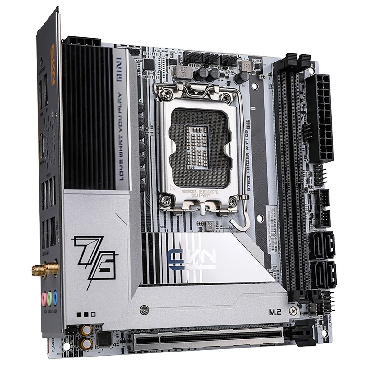 Материнская плата Colorful CVN B760I FROZEN WIFI D5 V20, LGA1700, (HDMI, DP), 2xDDR V, mini-ITX