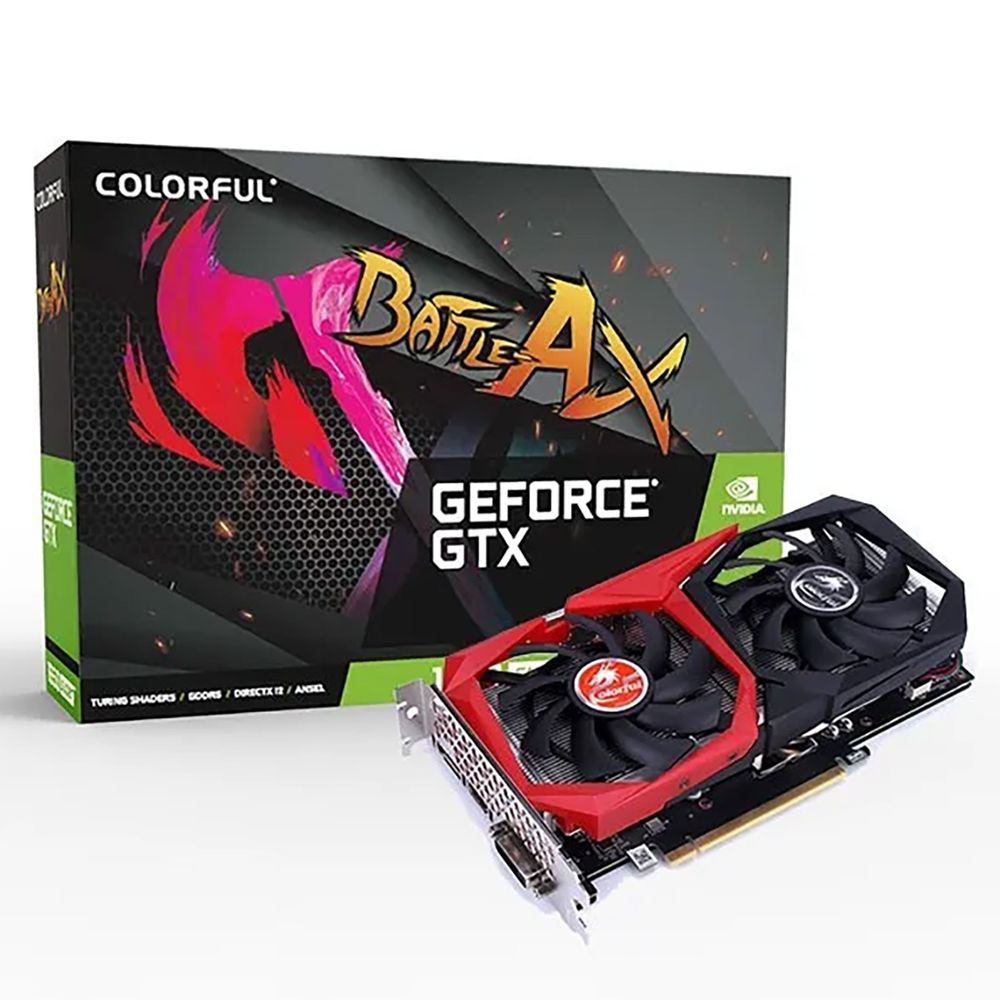 Видеокарта GeForce GTX 1650, 4Gb GDDR6 128bit, Colorful GTX 1650 EX 4GD6-V, RTL