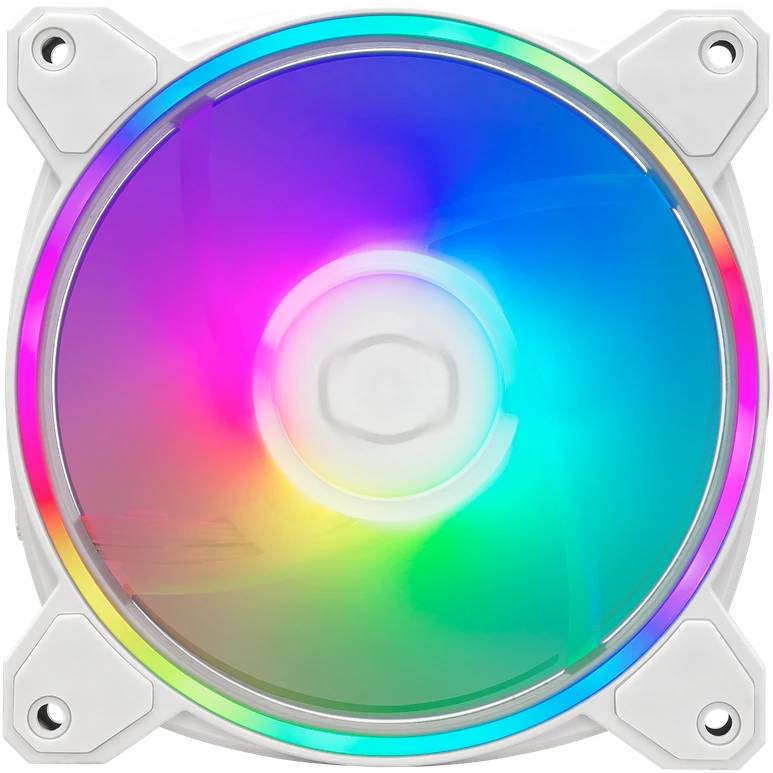 Вентилятор 12x12см Cooler Master MasterFan MF120 Halo2 ARGB White MFL-B2DW-21NP2-R2