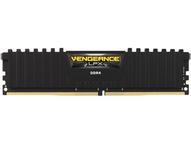 Оперативная память 8Gb Corsair Vengeance LPX Black CMK8GX4M1A2400C16, DDR IV, PC-19200, 2400MHz