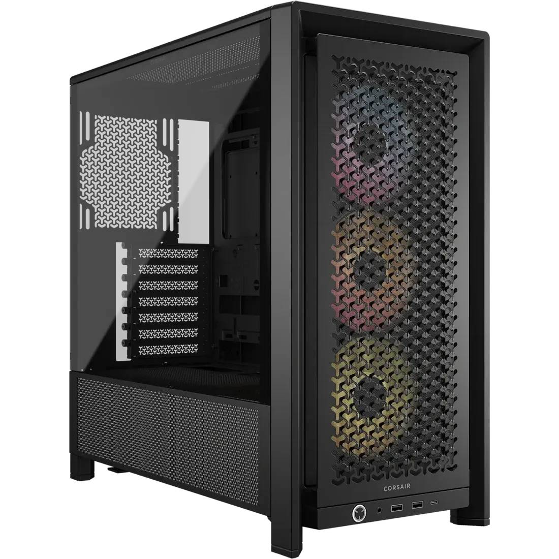 Корпус Corsair Frame 4000D RS ARGB CC-9011296-WW, без БП, E-ATX, черный