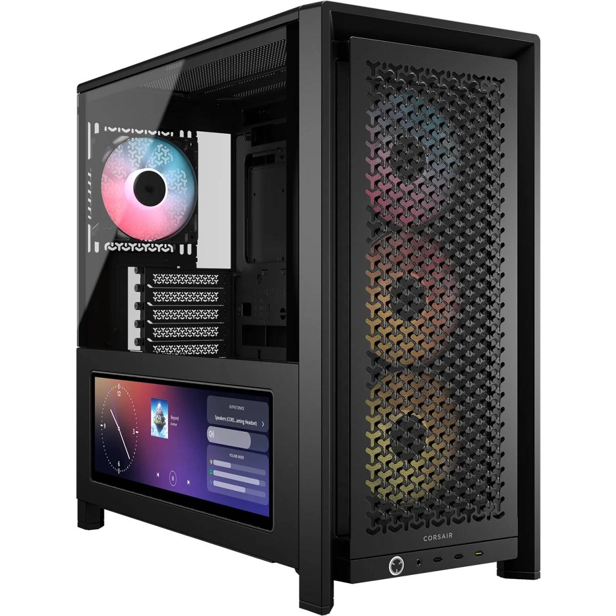 Корпус Corsair Frame 4000D LCD RS ARGB Black CC-9011326-WW, без БП, E-ATX