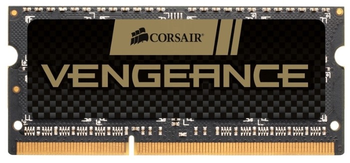 Оперативная память для ноутбука 4Gb Corsair Vengeance, CMSX4GX3M1A1600C9, SODIMM DDR III, PC-12800, 1600MHz