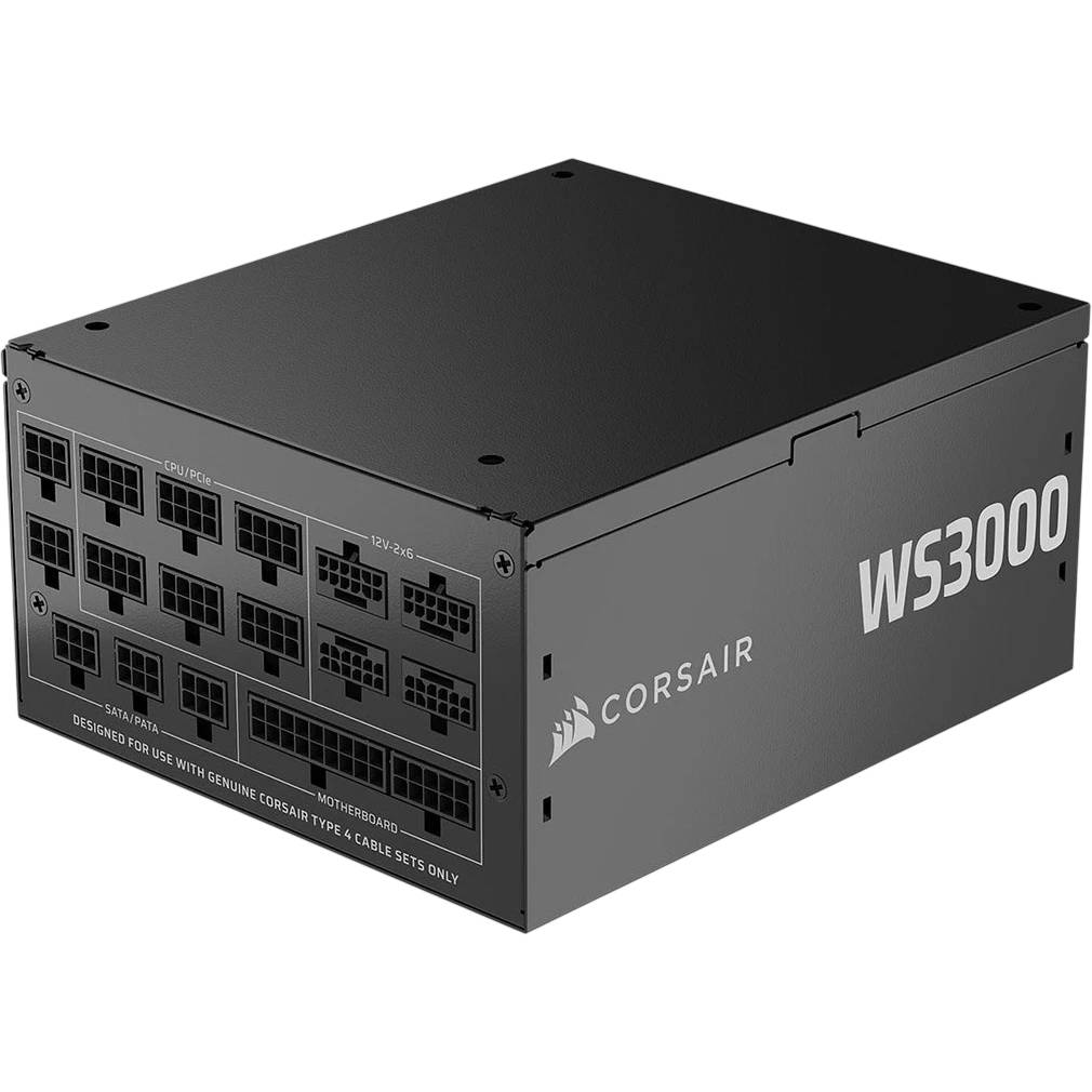 Блок питания 3000Вт, Corsair WS3000 CP-9020312-EU, 80 Plus Platinum, APFC, ATX