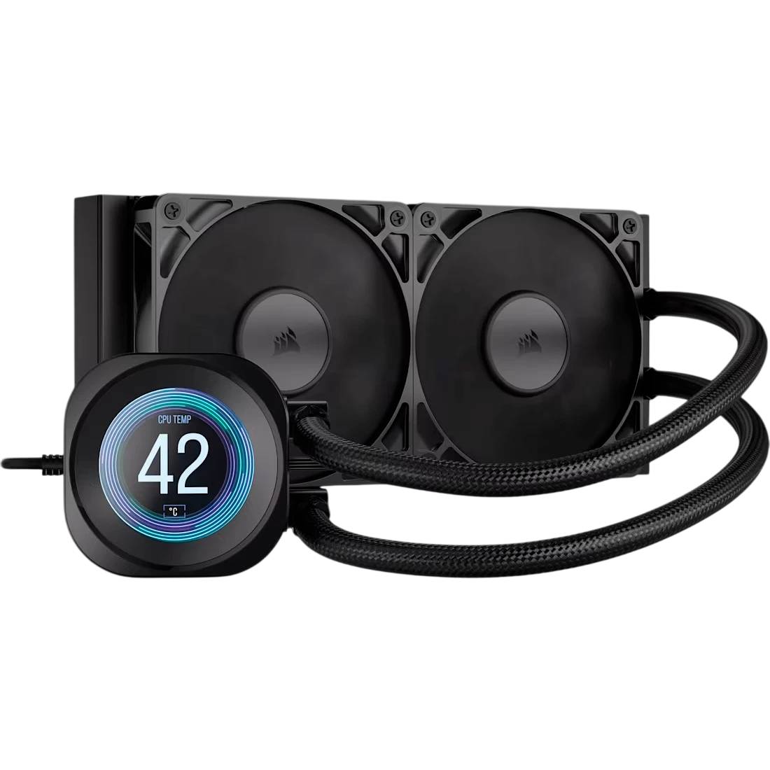 Жидкостное охлаждение Corsair NAUTILUS 240 RS LCD Black (CW-9061031-WW)