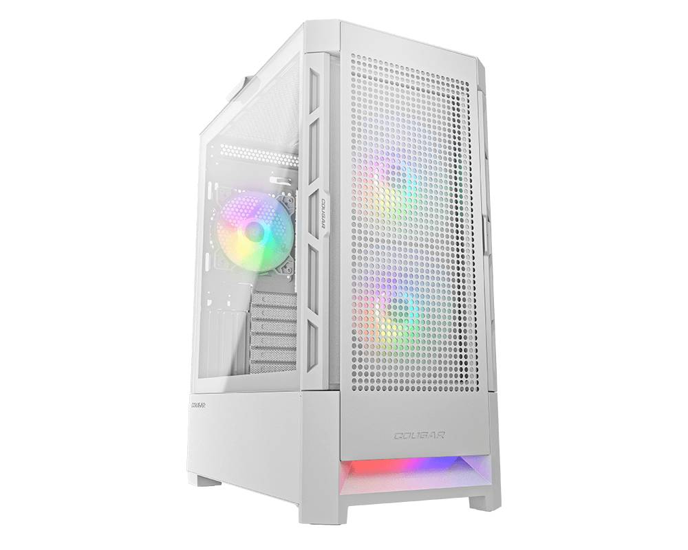 Корпус Cougar Airface RGB White CGR-5ZD1W-AIR-RGB (385ZD10.0005), без БП, ATX