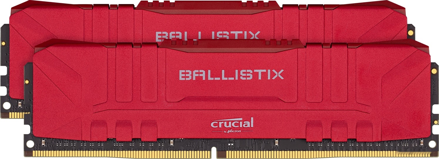 Оперативная память 32Gb Crucial Ballistix Red (BL2K16G30C15U4R), DDR IV, PC-24000, 3000MHz, kit 2x16Gb