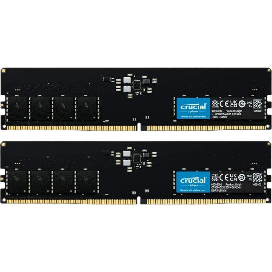 Оперативная память 64Gb Crucial CT2K32G56C46U5, DDR V, PC-44800, 5600MHz, kit 2x32Gb