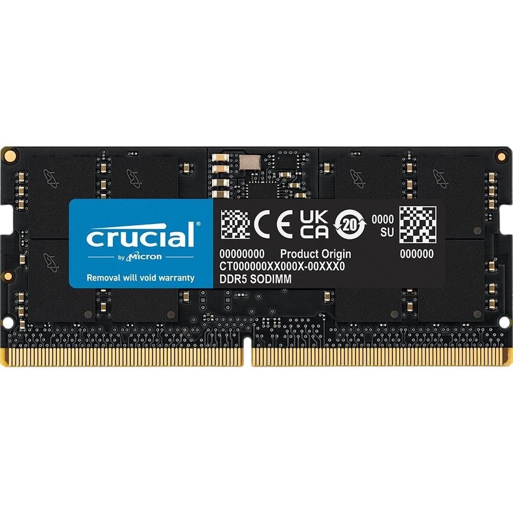 Оперативная память для ноутбука 32Gb Crucial CT32G56C46S5T, SODIMM DDR V, PC-44800, 5600MHz