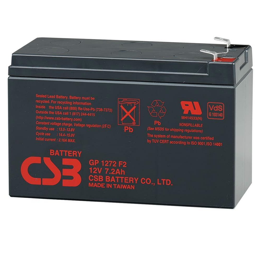 12V / 7.2Ah, аккумулятор для UPS, CSB GP 1272 (28W) F2