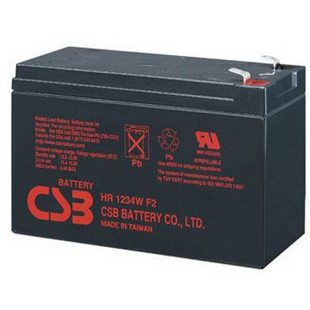 12V / 9Ah, аккумулятор для UPS, CSB HR-1234W (F2)