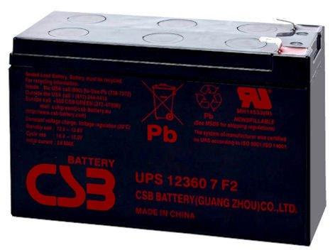 12V / 7.5Ah, аккумулятор для UPS, CSB UPS 12360 7 (F2)