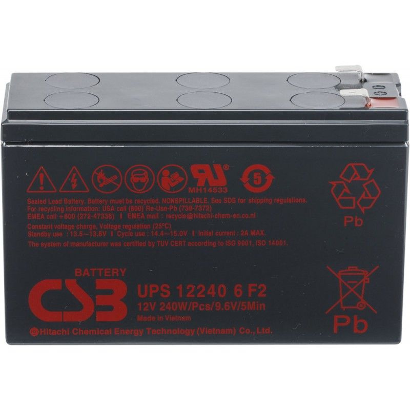 12V/5Ah, аккумулятор для UPS, CSB UPS122406 F2