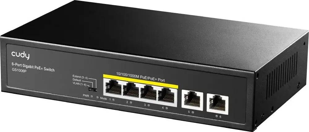 Коммутатор Cudy GS1006P, 6xLAN 1Gbps, PoE