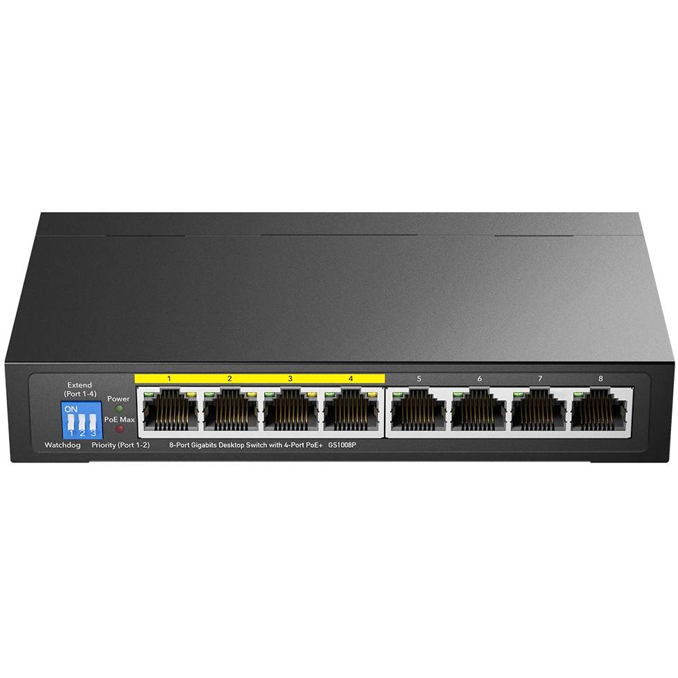 Коммутатор Cudy GS1008P, 8xLAN 1Gbps, PoE