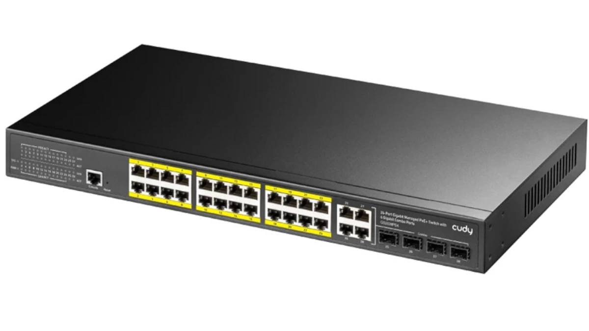 Коммутатор Cudy GS2028PS4-400W, 24xLAN 1Gbps, 4xSFP, PoE