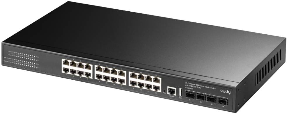 Коммутатор Cudy GS5024S4, 24xLAN 1Gbps, 4xSFP+