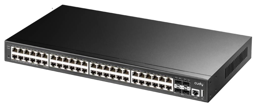 Коммутатор Cudy GS5048S4, 48xLAN 1Gbps, 4xSFP+