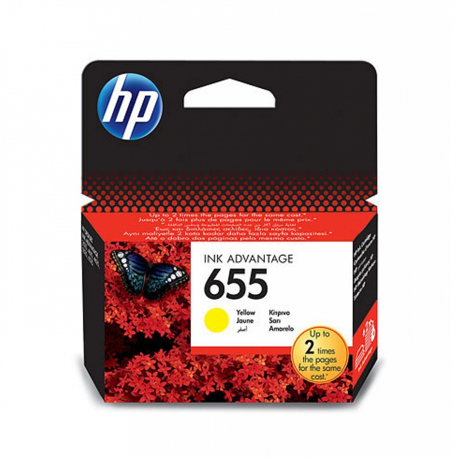 Картридж HP 655, желтый CZ112AE