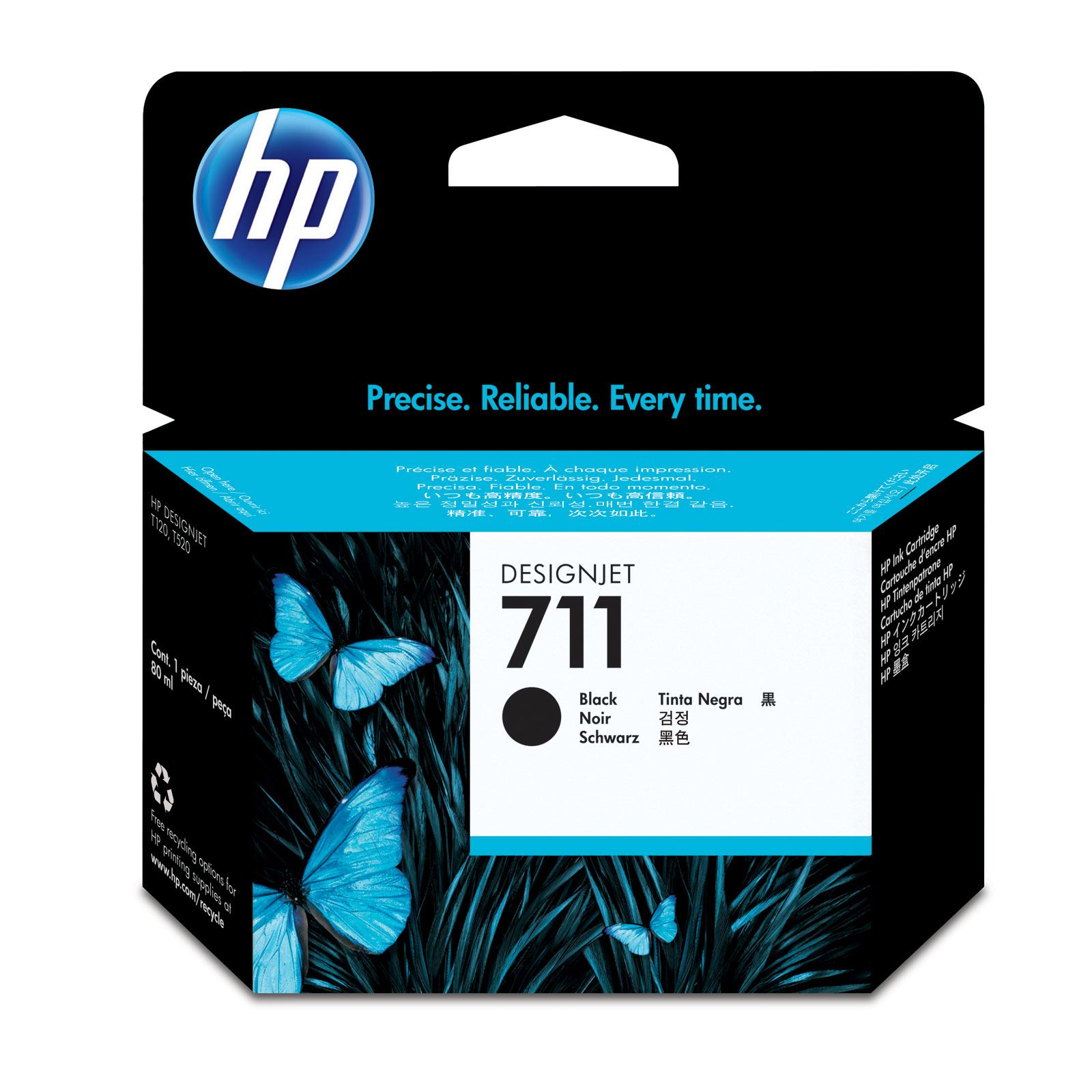 Картридж HP 711, черный CZ133A