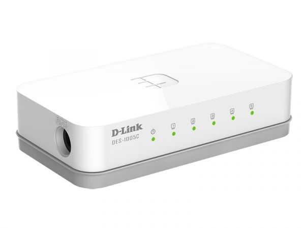 Коммутатор D-Link DES-1005C/B1A, 5xLAN 100Mbps