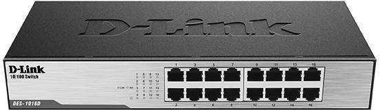 Коммутатор D-Link DES-1016D/I1A, 16xLAN 100Mbps