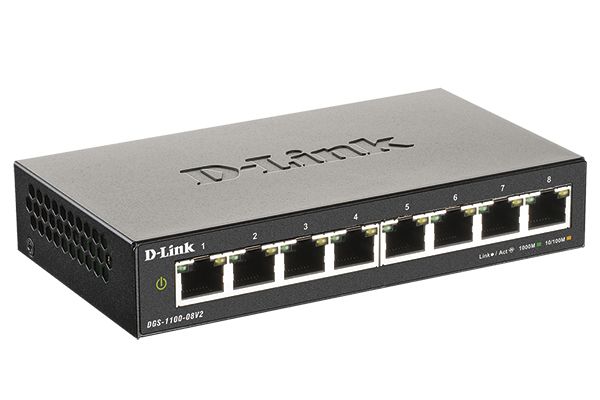 Коммутатор D-Link DGS-1100-08V2/A1A, 8xLAN 1GBps