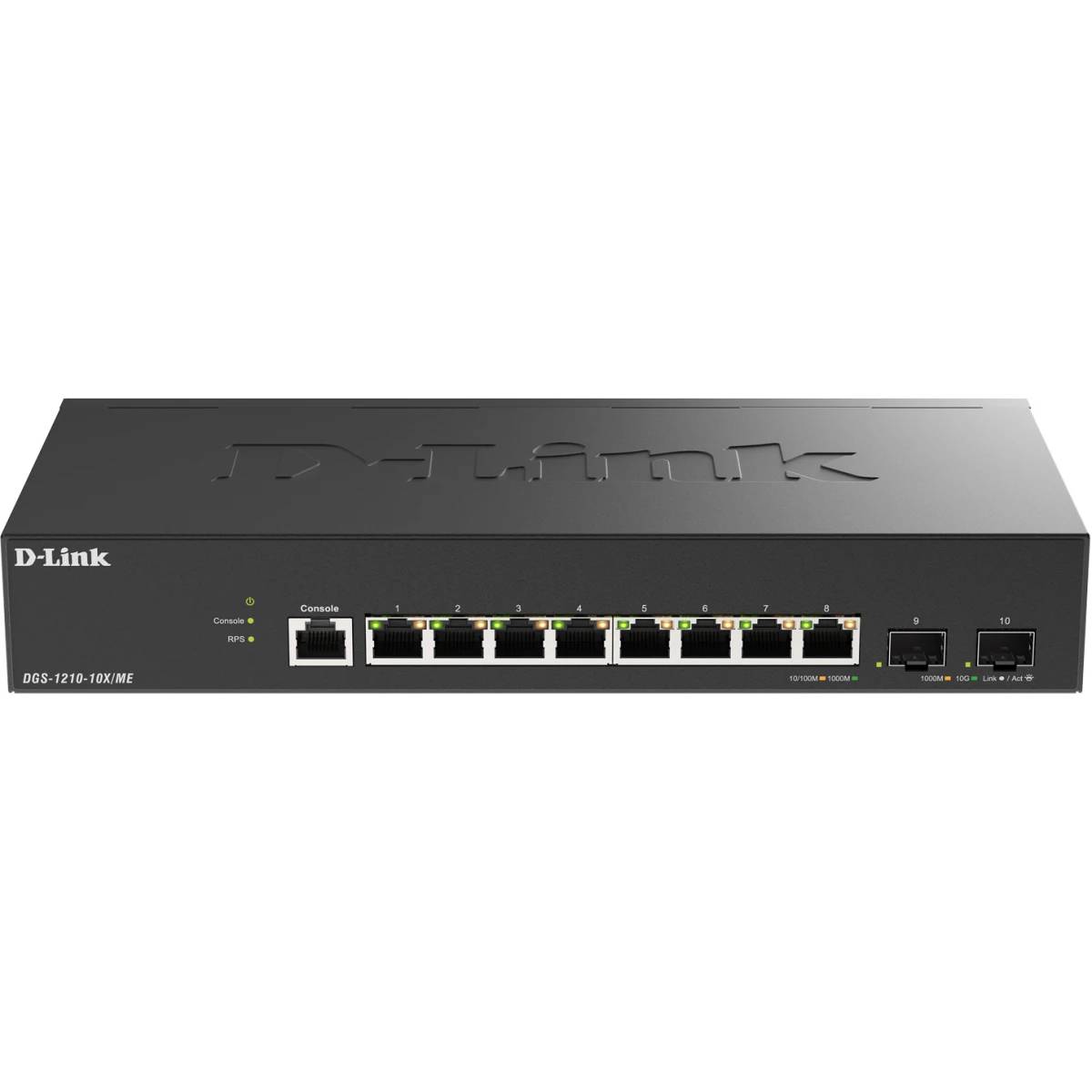 Коммутатор D-Link DGS-1210-10X/ME, 8xLAN 1Gbps, 2xSFP