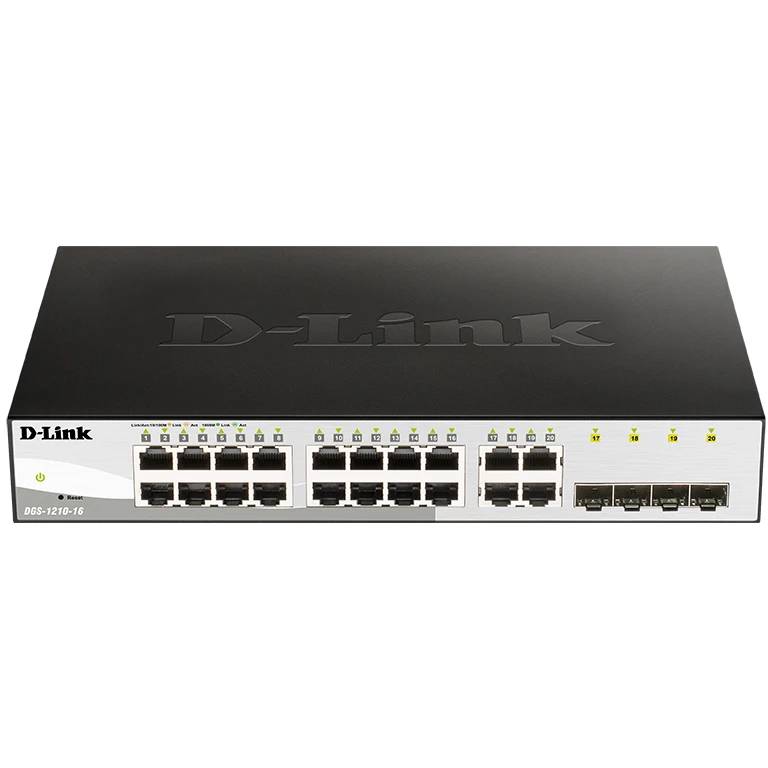 Коммутатор D-Link DGS-1210-16/G2A, 16xLAN 1GBps, 4xSFP