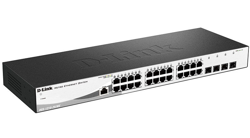 Коммутатор D-Link DGS-1210-28/ME/A2B, 24xLAN 1Gbps, 4 SFP