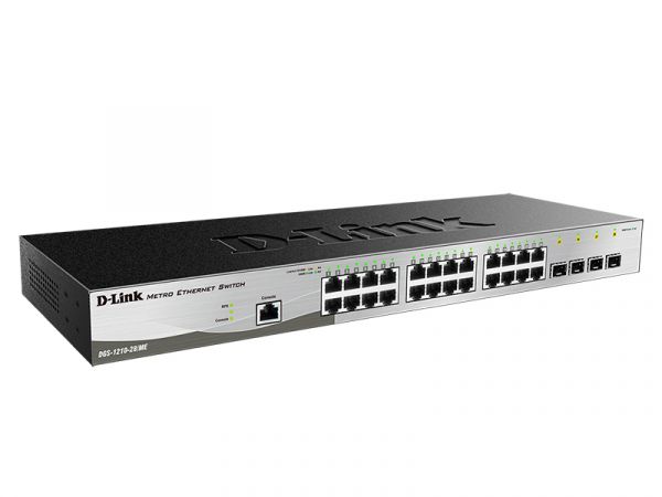 Коммутатор D-Link DGS-1210-28/ME/B2A, 24xLAN 1Gbps, 4xSFP