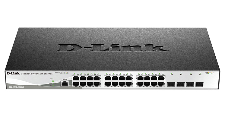 Коммутатор D-Link DGS-1210-28X/ME/B2B, 24 x GE, 4 x SFP+, L2