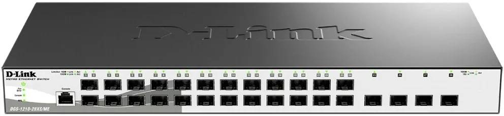 Коммутатор D-Link DGS-1210-28XS/ME/C1A, 24xSFP 1Gbps, 4 SFP+