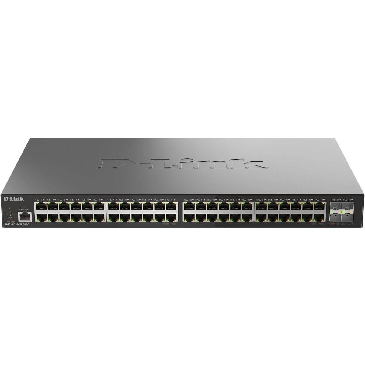 Коммутатор D-Link DGS-1210-52X/ME/C1A, 48xLAN 1Gbps, 4xSFP+