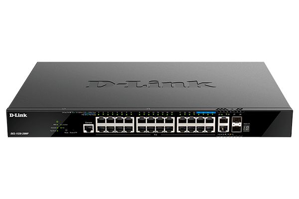 Коммутатор D-Link DGS-1520-28MP/A1A, 20x1Gbps, 4x2.5Gbps, 2x10Gbps, 2xSFP+ 10Gbps