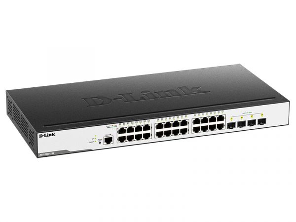 Коммутатор D-Link DGS-3000-28L/B1A, 24xLAN 1GBps, 4xSFP