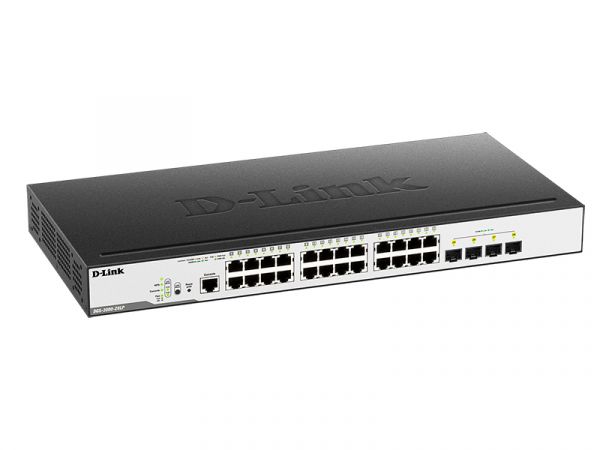 Коммутатор D-Link DGS-3000-28LP/B1A, 24xLAN 1Gbps, 4xSFP