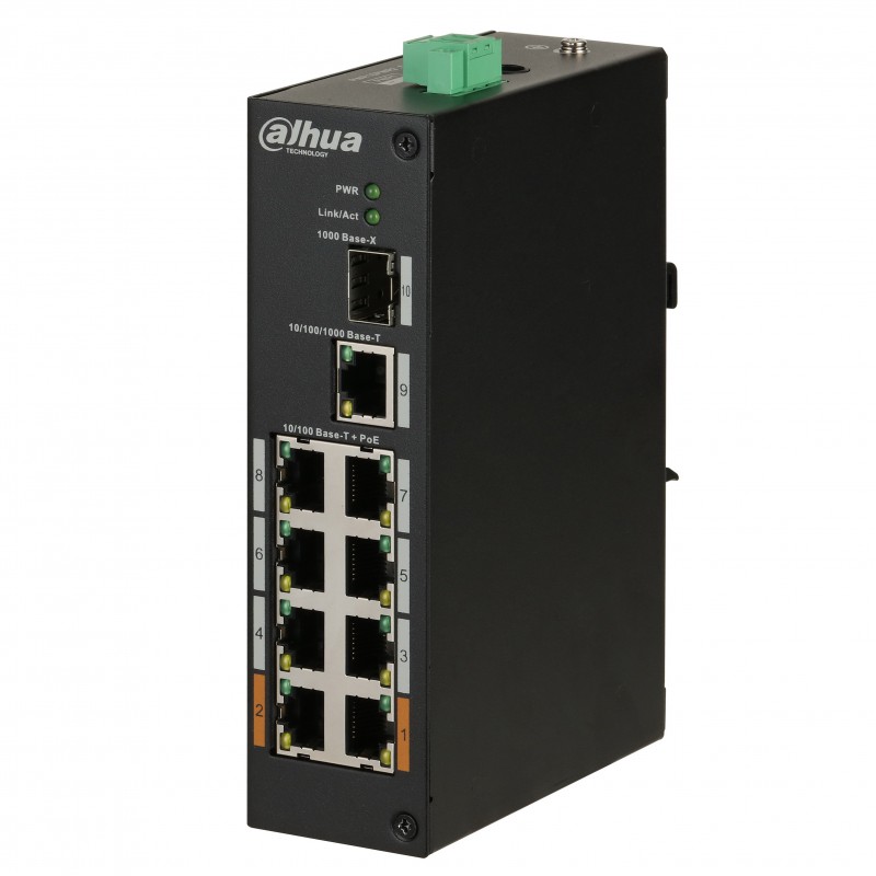 Коммутатор Dahua DH-PFS3110-8ET-96, 8xLAN 1Gbps, 1xSFP